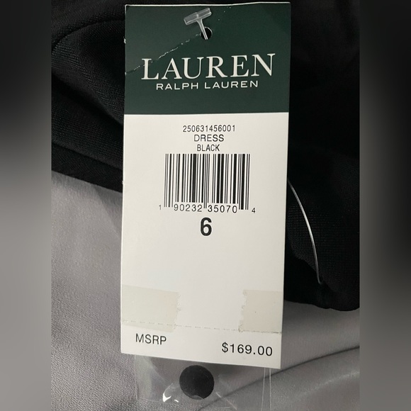 Black Cocktail Dress with leg slit - size 6 - NWT - Picture 3 of 3